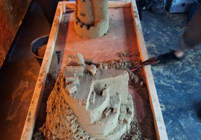 Zandsculpturen Rivier